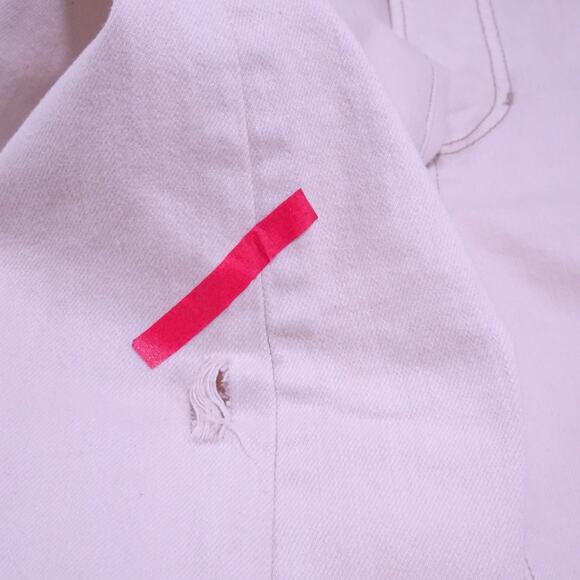 Veronica Beard Beverly High Rise Skinny Flare Jeans 26 NWT 298 ECRU IRRG - Picture 13 of 13